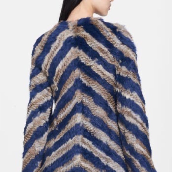 ZADIG & VOLTAIRE Genuine Rabbit Fur Jacket - Picture 2 of 9